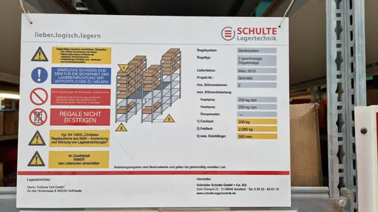 Bild von Auktion Komplette Lagereinheit - Lagerregalanlage