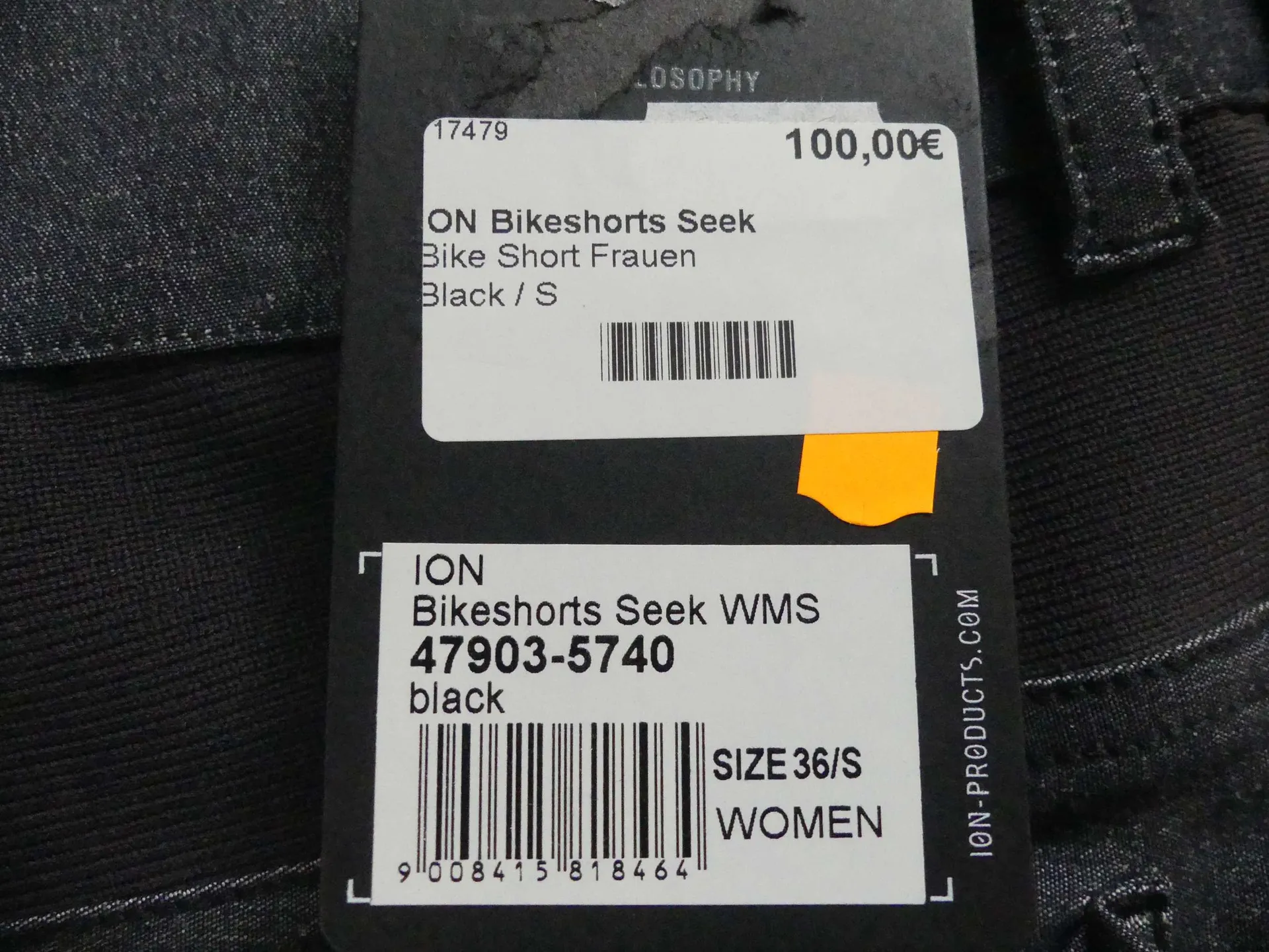 ION Bikeshorts Seek WMS, Women, Größe 36/S, UVP 100,00€