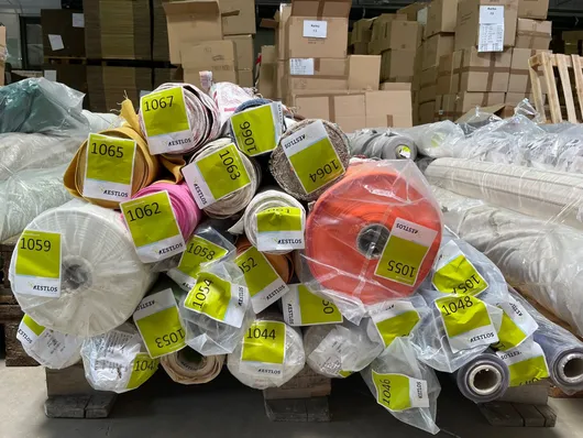 Bild von Auktion Hossner Heimtex GmbH i.L. - Stoffballen - Stoffe - Warenbestände