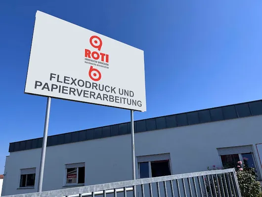Bild von Auktion Geschäftsauflösung Roti Verpackungsdruck - Druckmaschinen, Gabelstapler, Lagerhalle, Ersatzteile für Drucker, Farben, Lagerregale, IBC Container