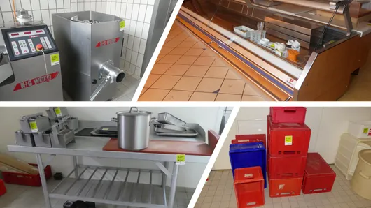Bild von Auktion Metzgerei Lederer - Betriebsauflösung | Fleischverarbeitungsmaschinen | Theke | Metzgereizubehör