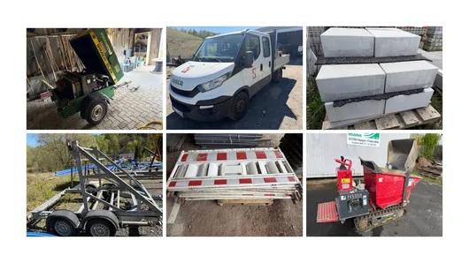 Bild von Auktion Sammelauktion Baugeräte - Baustoffe - Fahrzeuge - Baustelleneinrichtung - Gartentechnik