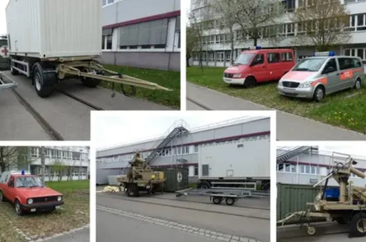 Bild von Auktion Standortbereinigung - Feuerwehrfahrzeuge, Anhänger, Container, Transportboxen, Paternoster Lagersystem