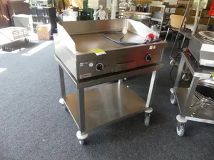 Berner - Elektro-Grillplatte, mit Untergestell