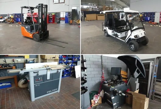 Bild von Auktion Insolvenzauktion CMS Reisemobile GmbH - Golf Cars, hochwertige Werkstattausstattung, Ersatzteile und Vieles mehr