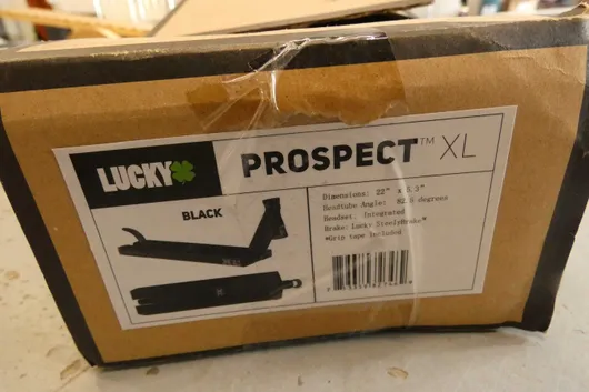 Дека для трюкового самоката Lucky Prospect, черная XL