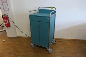 Hammerlit - Pflegewagen abschließbar blau, ohne Inhalt