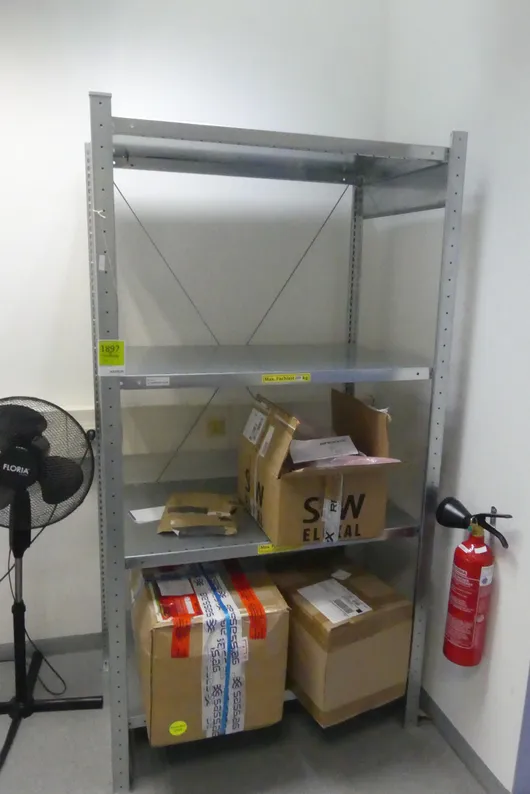 Storage rack, 1 bay, without contents, max shelf load 250 kg