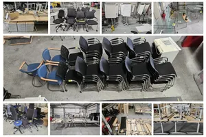 Lagerbereinigung Büromöbel – elektrische Schreibtische von Linak & Steelcase, Vitra Meda Chairs, Züco Sofas, Bürostühle u. v. m.