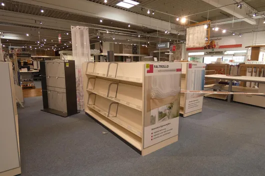 Sales shelf, double-sided, without contents