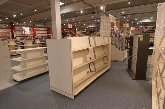 Sales shelf, double-sided, without contents