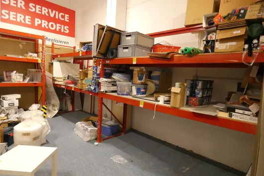 Heavy-duty shelving, 2 bays, without contents