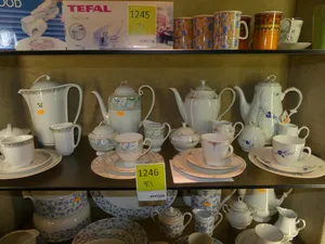 4x Porzellanservice "Kaffeepause"