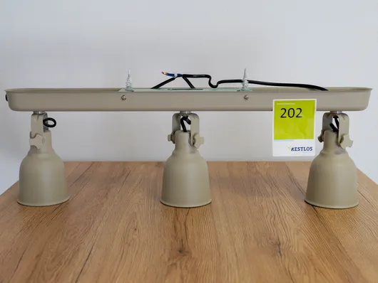 Plafondrail lamp 3 spots IKEA Hektar