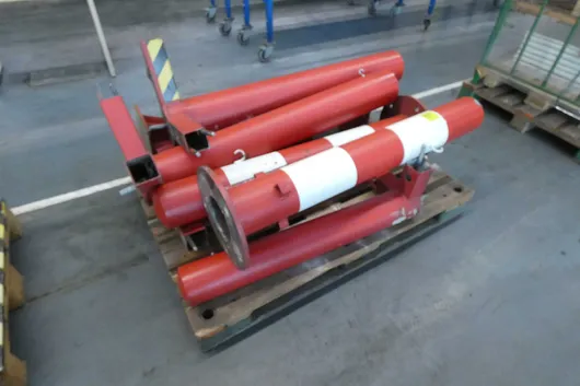 Lot of impact protection, with pallet