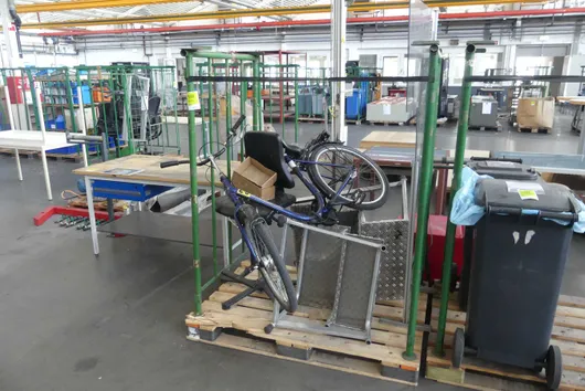 Industrial supplies lot, with stock