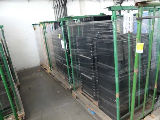 Lot de bacs de stockage, avec 2x supports de stockage