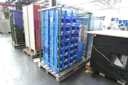 Lot de caisses de rangement, avec 1x tiroir de rangement