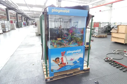 PLAYMOBIL Spielewelt vitrine, met opslagrail