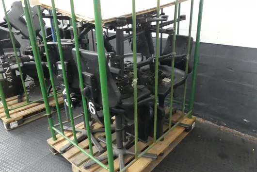 Lot werkstoelen, met wieltjes