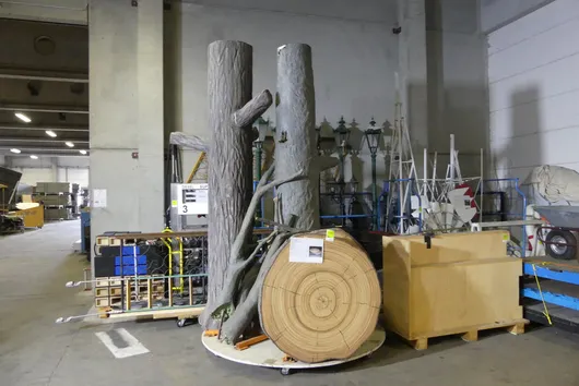 Lot of wooden decoration