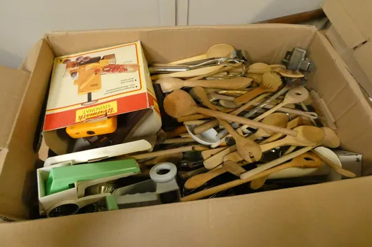 Lot of kitchen utensils
