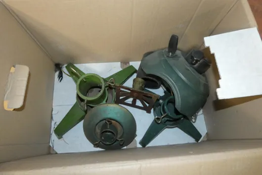 Lot of Christmas tree stands