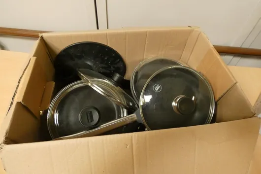 Lot of pans and lids