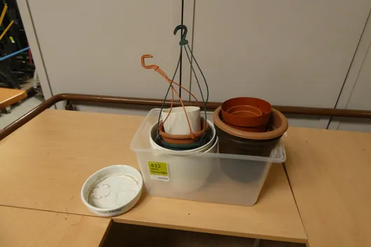 Lot of flower pots