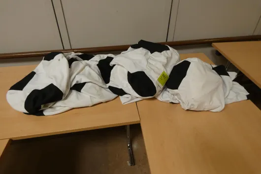 3x Football bean bags