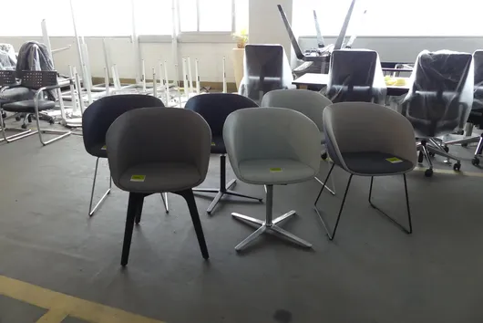6x Sedus - Visitor chairs (various)