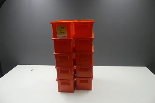 10x stohovací boxy, oranžové