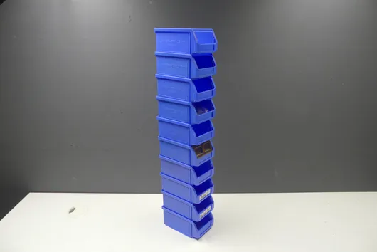 10x bacs empilables/casiers de tri, bleu