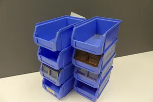 8x Stapelboxen/Sortierkisten, blau