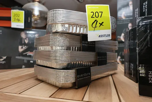 4 x bandejas de goteo Everdure de aluminio