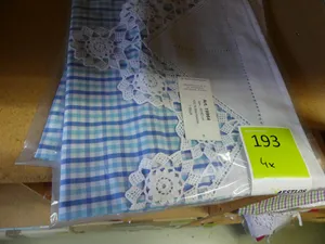 4x Kissenbezug, blau, 100 % Baumwolle