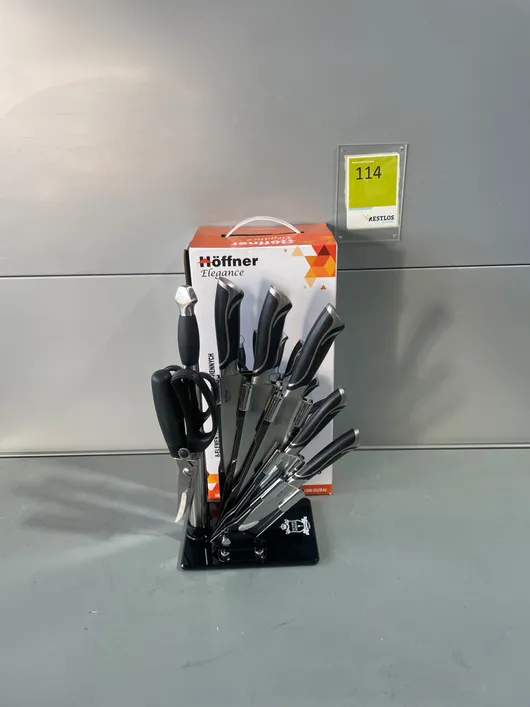 Höffner Elegance 8-delt knivsett med knivblokk
