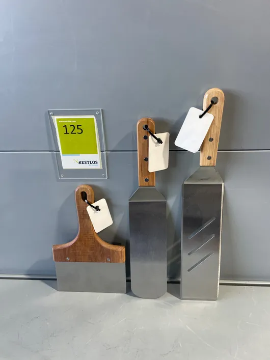 Set da 3 pezzi: spatola e girarrosto per griglia
