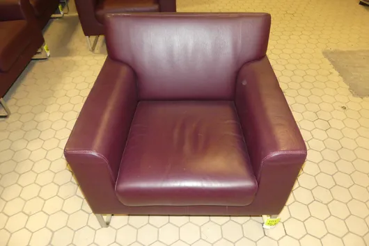 Walter Knoll - 扶手椅，酒红色