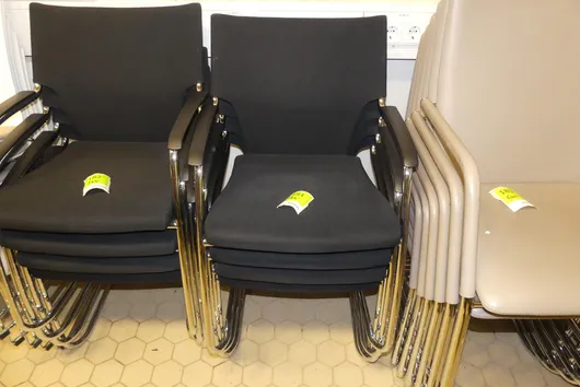4x Brunner - Freischwinger, schwarz