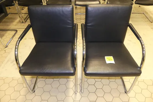2x Vitra - Консольное кресло, чёрное