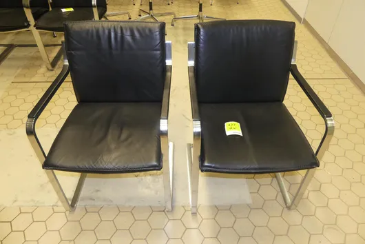 2x ArtCollection - Chaises à bascule, noires
