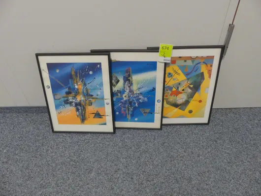 3x Wandbild