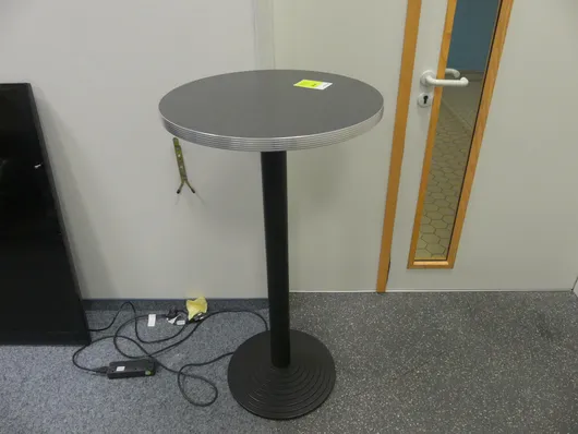 Table haute, ronde