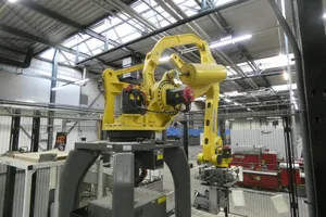 Fanuc Rima-Pallettierroboter mit Förderstrecken