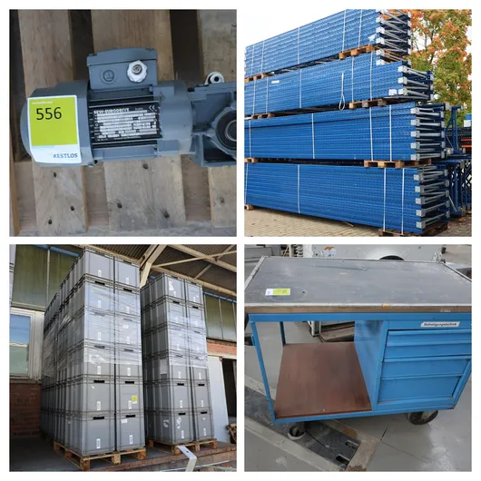 Bild von Auktion Standortauflösung - Ehem. Porzellanwerk Triptis | Werkzeug | Palettenregale | Lagerboxen | Stapler